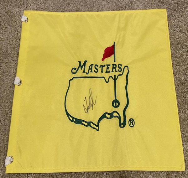 

fred couples collection signed signatured autographed open masters glof pin flag7674508