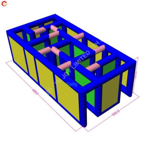 

6x3m custom made small inflatable maze tag arena for kids durable air bounce inflatables outdoor sport game carnival games59869177841930