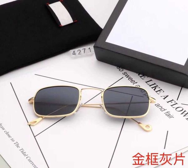 

wholesale of new small box 4271 men's and women's trendy sunglasses transparent ocean glasses, White;black