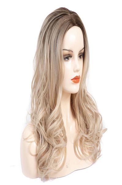 

the wig crossborder dedicated source factory custom oem european and american wigs large wave long curly headgear3860914, Black;brown