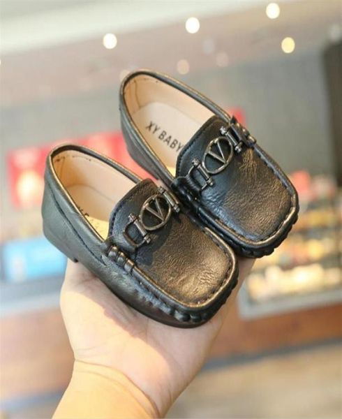 

children shoes pu leather casual styles baby girls boys shoes soft comfortable loafers slip on kids shoes toddler314l5230867, Black;red