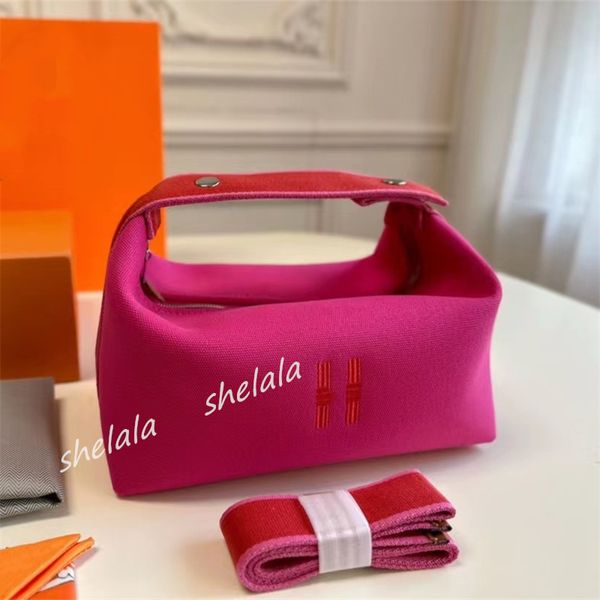 

Luxury Designer Makeup Bag Handbag Make Up Bags Toiletry Cross Body Small Wash Pouch Canvas Embroidery Letter, New 4(no long strap)