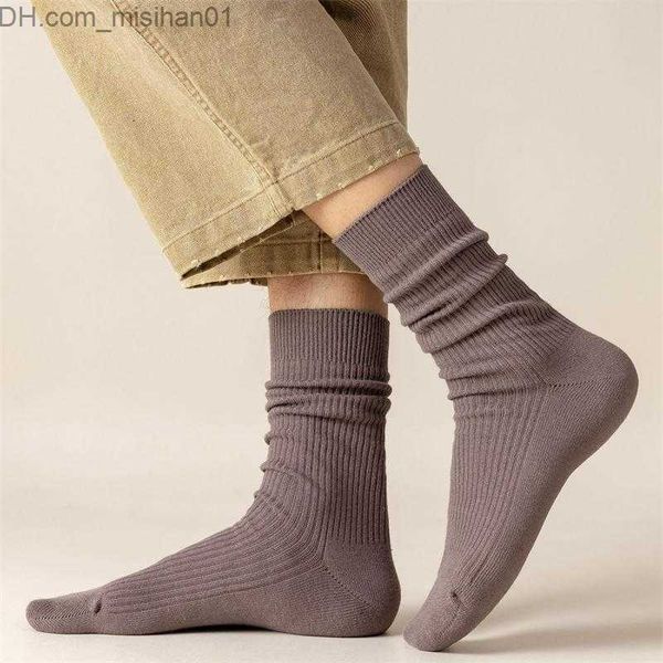 

men's socks men's socks man autumn casual breathable business solid color cotton absorb sweat long male plain comfortmen's z2, Black