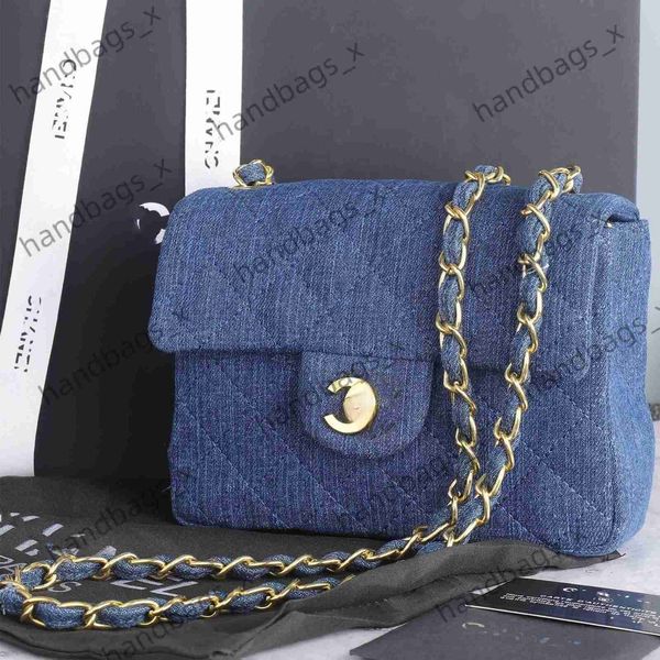 

c bag washing jeans fangpangzi women's one shoulder messenger chain rhombic square bag dimensions: length 18 cm, height 12 cm, width 8