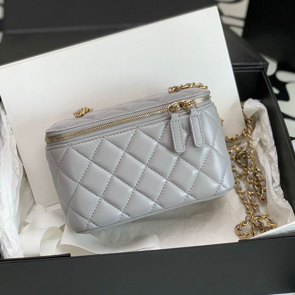 

crossbody with genuine cosmetic bag designer mini delicate box leather bag yc140 11cm knockoff