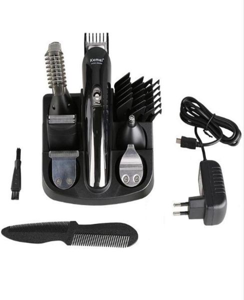 

kemei 100240v kemei 5 in 1 electric shaver hair trimmer titanium clipper beard razor men styling tools shaving machine for barb8975426
