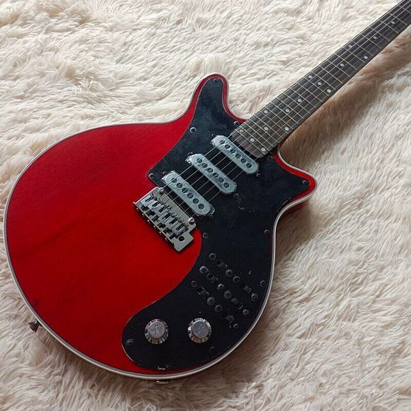

electric guitar red guitar white edging 6-string rose wood fingerboard