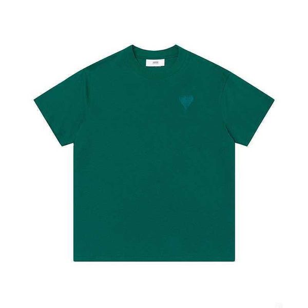 

amis paris designers tshirts 2023 spring classic heart solid color round neck short sleeve t-shirt tees for men and women 8ngm4hph, White;black
