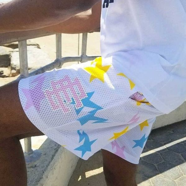 

fashion men's luxury ee shorts basic eric emanuel new york city skyline brand men women basketball pants casual loose fitness sports me, White;black