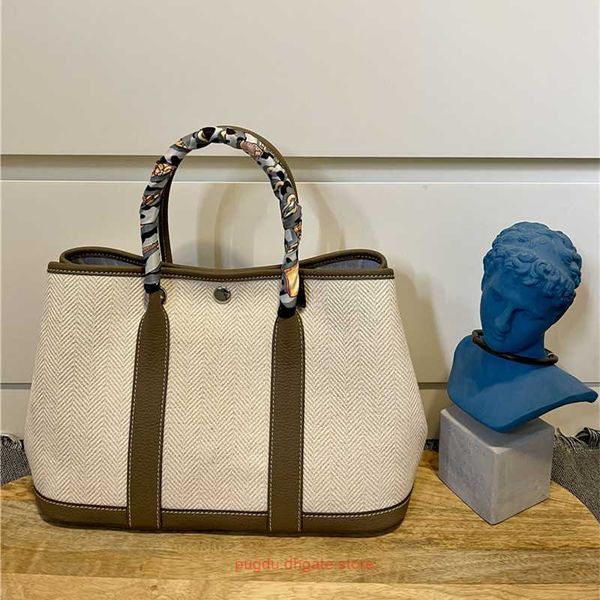 

designer h home tote bags for women online store layer cowhide canvas blank version garden bag crossbody portable casual temperament tote wi