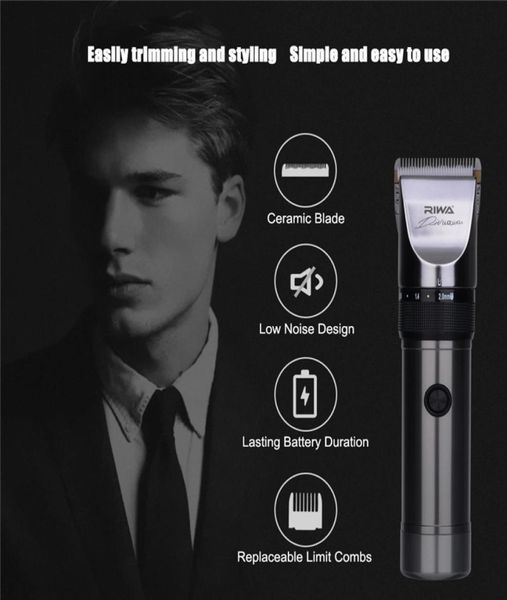 

quiet hair clipper hair cutting machine professional hair trimmers lithium battery titanium ceramic blade hairdresser9659391