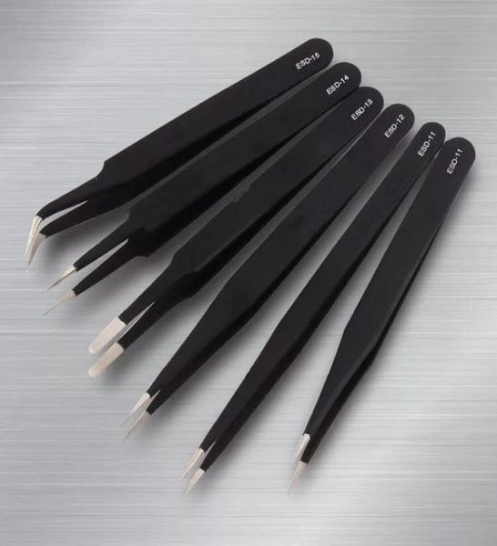 

esd stainless steel tweezers curler multi functional01233000227