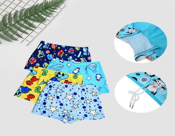 

kid children boys cartoon print stretch beach swimsuit swimwear pants shorts new swimwearkids boy swimming trunks7561914, Blue