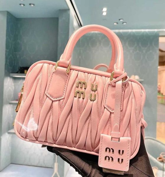 

handle miui shoulder bag miu matelasse bowling handbags purses womens mens designer wallets crossbody square genuine leather tote clutch sal