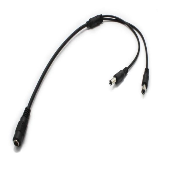 

40cm 55 21mm 1 to 2 dc splitter cable 2 male plug to 1 female jack7555267