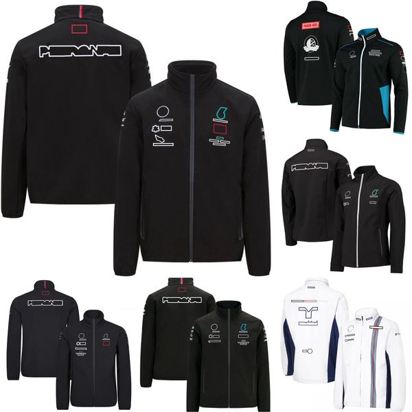 

2021 f1 jacket formula 1 team racing suit fans casual zip up jacket customized car logo jackets fall/winter work clothes men's hoodie