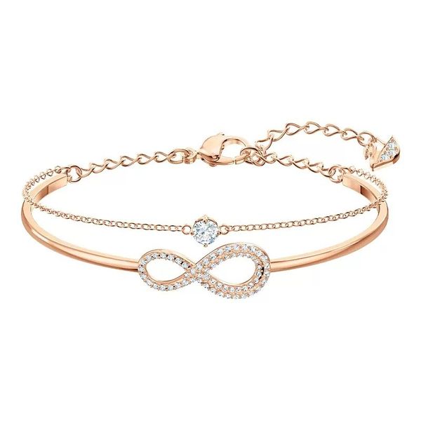

fashion style bracelets women bangle wristband cuff chain designer letter jewelry crystal infinity gold silver plated stainless steel weddin, Golden;silver