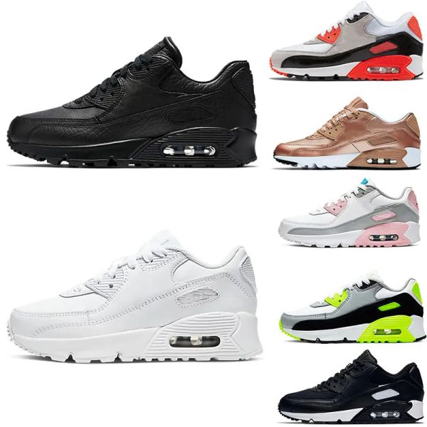 

2022 kids 90 designer brand kids shoes baby toddler classic children boy and gril sport sneakers outdoor sports eur 28-35, Black