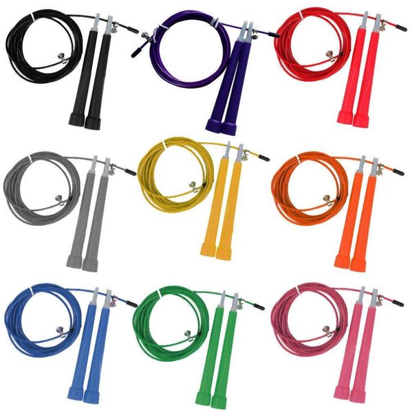 

crossfit ultra adjustable speed cable jump ropes steel wire 3 m long adjustable wire rope skipping fitnesss equipment shippin2012756
