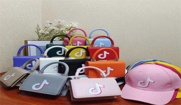

tiktok 2022 fashion trendy children039s bag ball cap autumn winter candy colors boys girls oneshoulder bags baseball hats tw5224404, Black