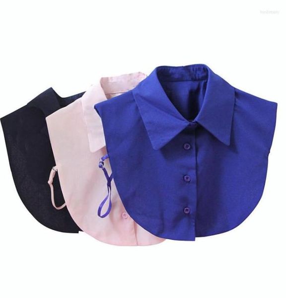 

bow ties women embroidery sweater shirt cotton chiffon fake collar hollow out lace flower false detachable blouse 7928954, Black;gray