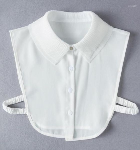 

bow ties button down shirt fake collar for women neckwear tie vintage detachable false lapel blouse accessories5973119, Black;gray