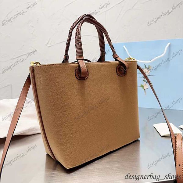 

designer luxury shopping bag large capacity backpack structure edge knotted leather straps made of canvas with leather beach bag tote bag cr