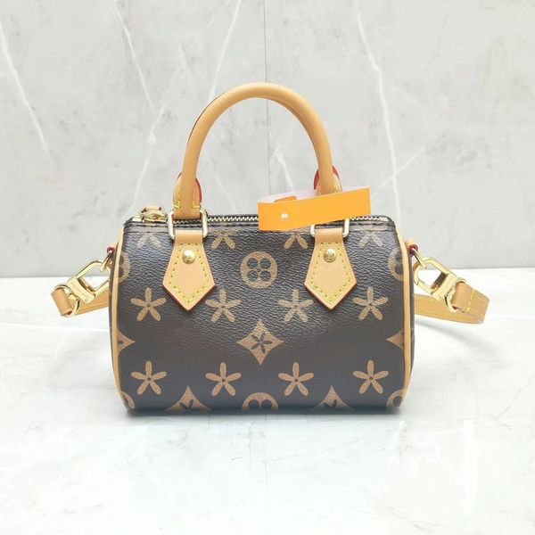 

fashion nano speedy handbags clutch hobo m81085 purses handle bag women tote cowhide men shoulder evening bag organizer cross body luxury de