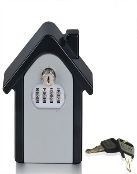 

wall mounted combination lock box password key outdoor storage key safe box7569783