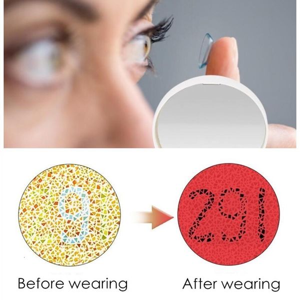 

sunglasses colorblindness glasses lnvisible red green color blind glasse men colorblind invisible driver license look picture test 230628, White;black