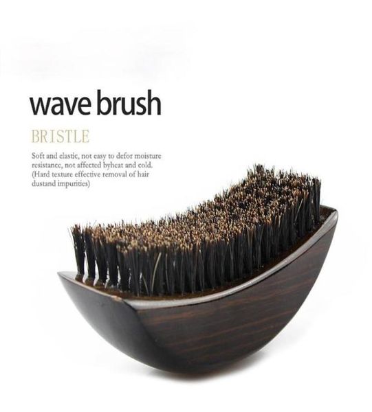 

hair brushes fnlune men boar bristle beard mustache brush palm soft round wood handle wave comb facial cleansing brushe6878060, Silver
