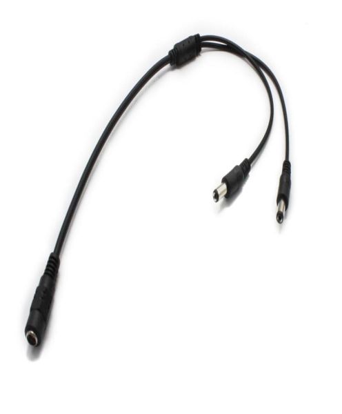 

40cm 55 21mm 1 to 2 dc splitter cable 2 male plug to 1 female jack9290286