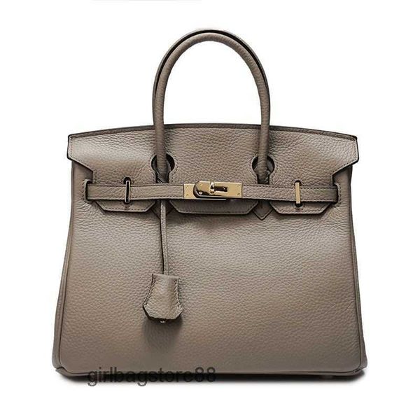 

lady cowhide bag first birkins bride tote pattern women's 2023 layer designer leather bags portable litchi colors classic fashion handb