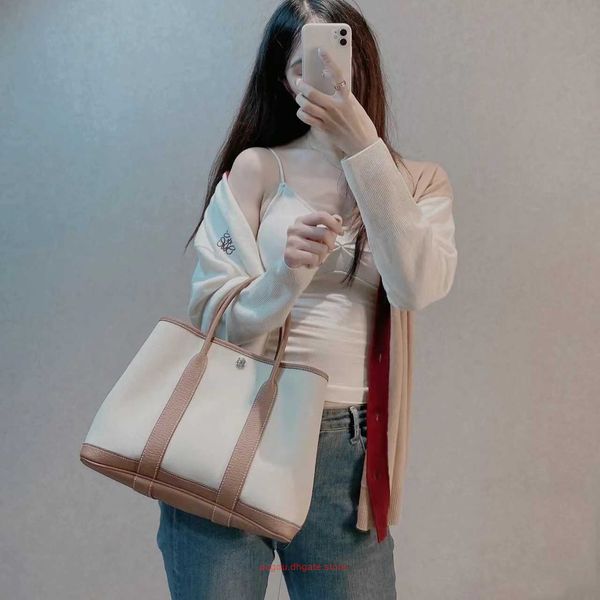 

factory outlet wholesale h home party garden tote bags for sale shopping bag premium leather canvas garden 30cm commuter casual one shoulder