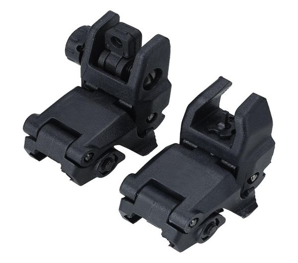 

new 20mm rail flip backup sights tactical folding front rear flip backup sights buis set 2 pcs new3122302