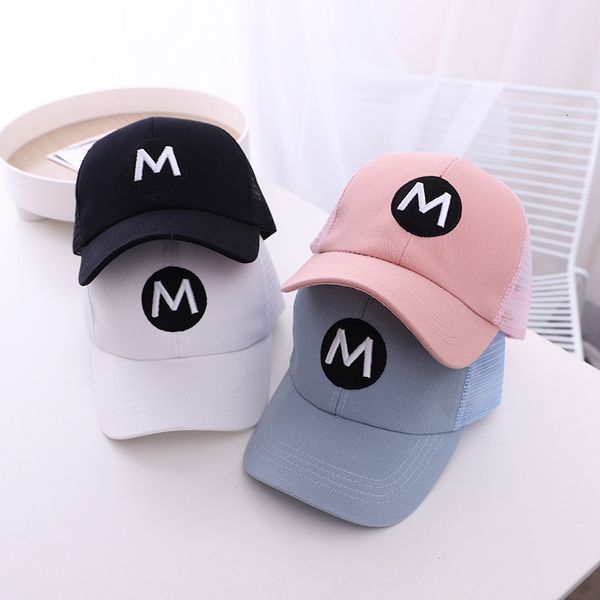 

visors doit children breathable baseball cap summer hip hop  letters kids mesh hats boys girls caps child hat gorras 230627, Blue;gray