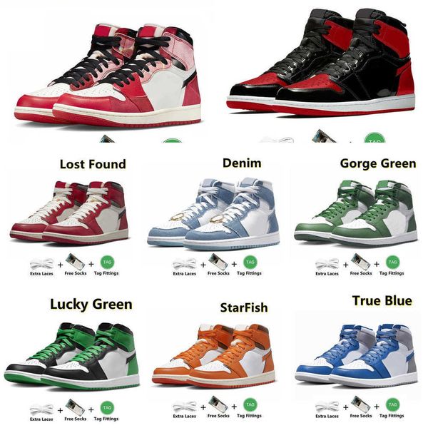 

men shoes jumpman basketball 1 1s spider verse unc toe bred patent gorge lucky green university blue praline chill royal toe dark mocha marr, White;red