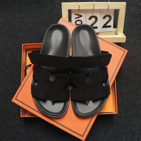 

luxury women flat sandals multi color classic patterns leisure indoor set of accessories slides designer resorts brand slippers ybif, Black