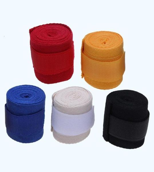 

1pc 25m cotton kick boxing bandage wrist straps sport strap boxing bandage muay mma taekwondo hand gloves wraps hand protection8140530