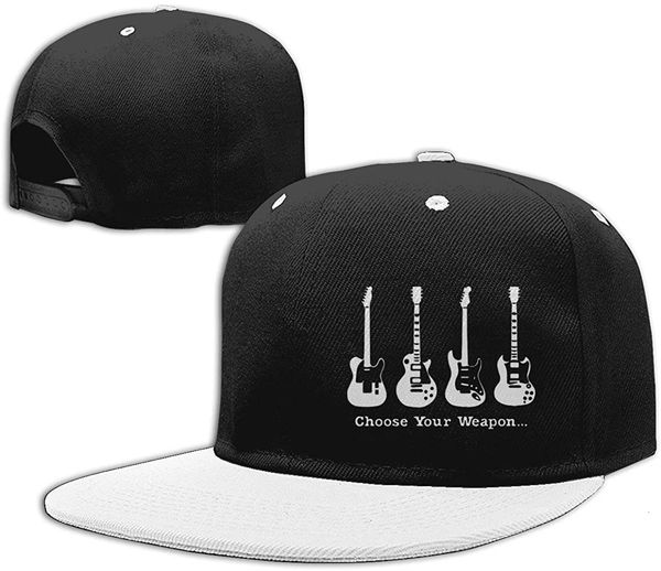 

ball caps menswomens hiphop hats choose your weapon music guitar adjustable flat bill baseball 230628, Blue;gray