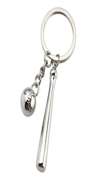 

creative collectable baseball keychain zinc alloy simulation key ring pendant arena club handy gifts6817769