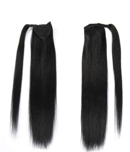 

human hair ponytail for women brazilian virgin hair horse ponytail hair extensions 1426 inch 2 colors options1288502, Black