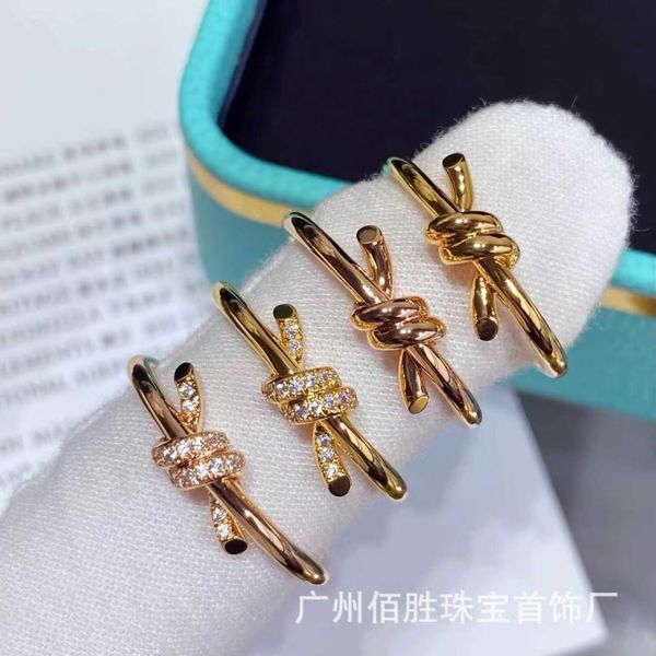 

light luxury tiffay s925 silver valley ailing same style kink ring cross temperament fashion 6vzv
