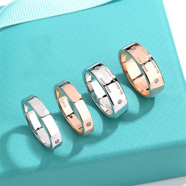 

high version tiffay swde925 sterling silver rose gold classic three diamond ring girl couple wide version narrow valentine's day gift, Golden;silver