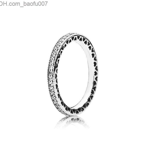 

band rings real 925 sterling silver cz diamond ring with original box fit pandora wedding ring engagement jewelry for women z230629