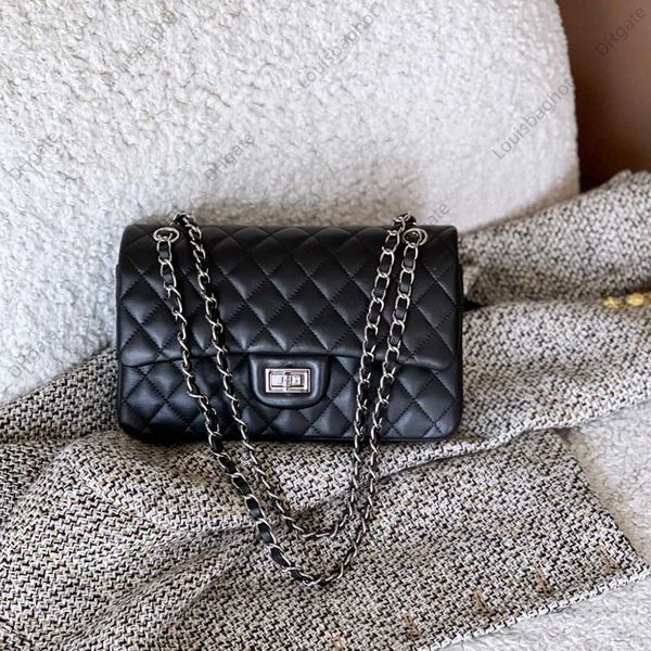 

premium genuine leather women's bag small fragrant wind lingge chain bag fashion versatile one shoulder crossbody underarm bag