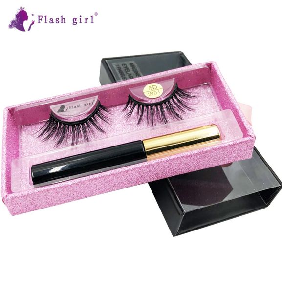 

whole 48 style flash girl 1pairs 5d mink magnetic eyelashes luxury box magnetic liquid eyeliner and tweezer set6527095