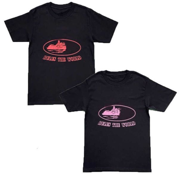 

corteizs t-shirt ins fashion mens designer tees demon island t shirt summer casual short sleeve breathable ship print round neck tshirt lux, White;black