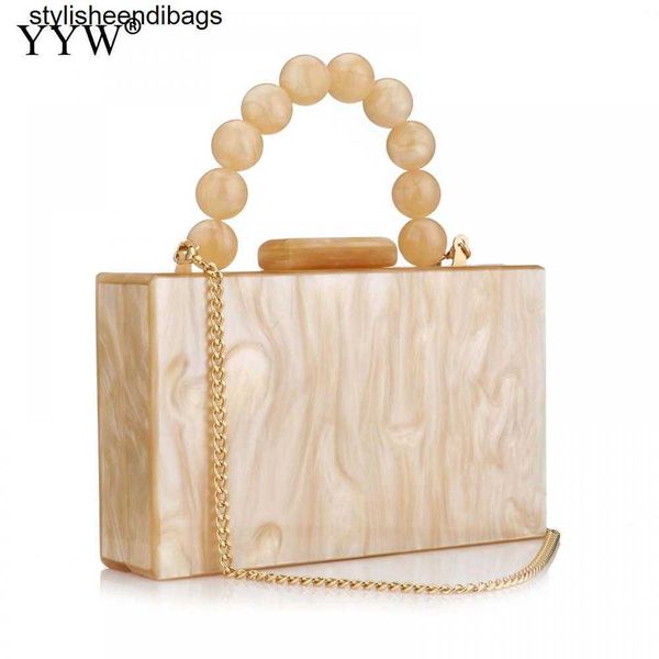 

totes women acrylic box evening clutch bags for wedding party luxury foil beads handbags and purses designer shoulder bag stylisheendibags