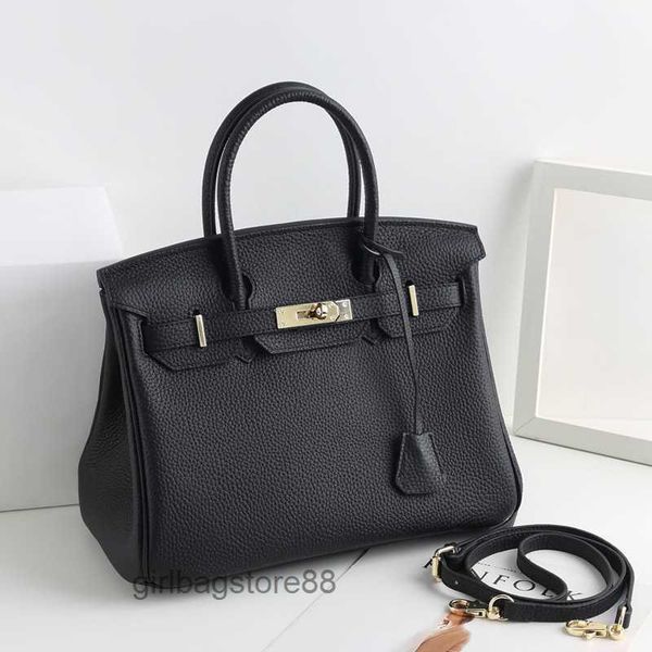 

bags with classic tote leather 2023 designer cowhide women's lady lychee pattern commuter handbag bag birkins colors fashion handbags g